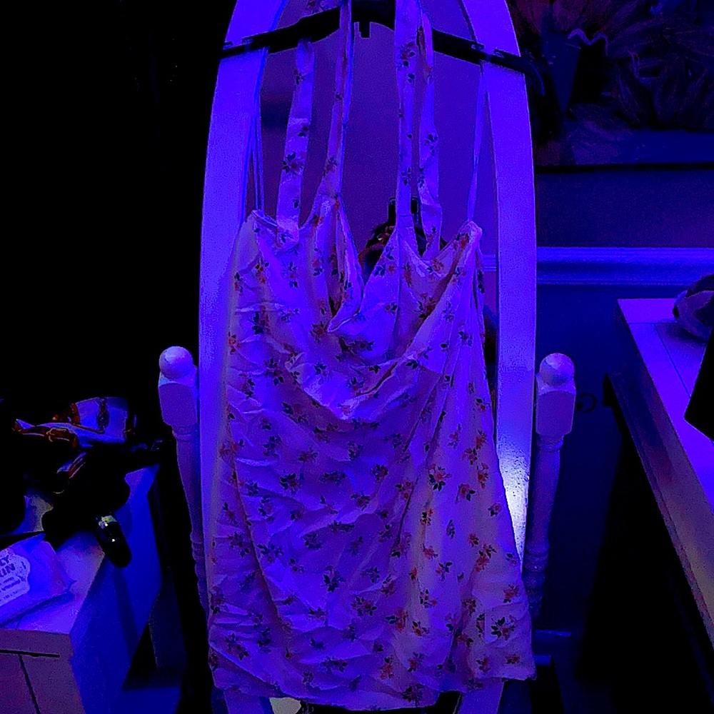 White floral dress